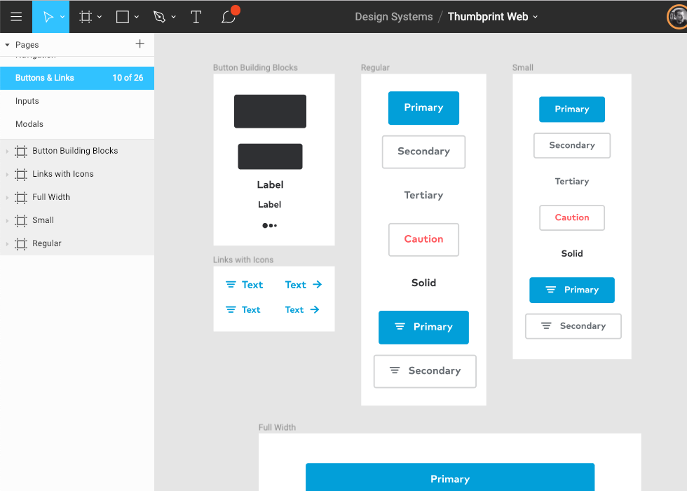 Screenshot of tooklit design phase