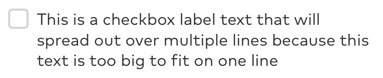 Multiline LabeledCheckbox